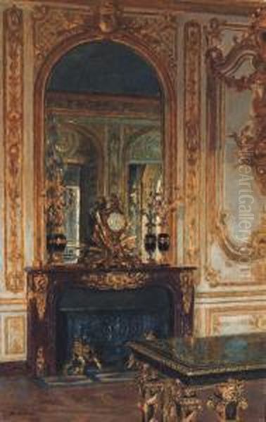 Boiserie De Versailles Oil Painting by Maurice Lobre