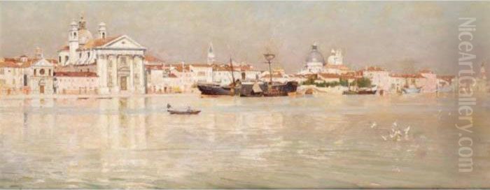A Summer Afternoon On The Giudecca Oil Painting by Logsdail William