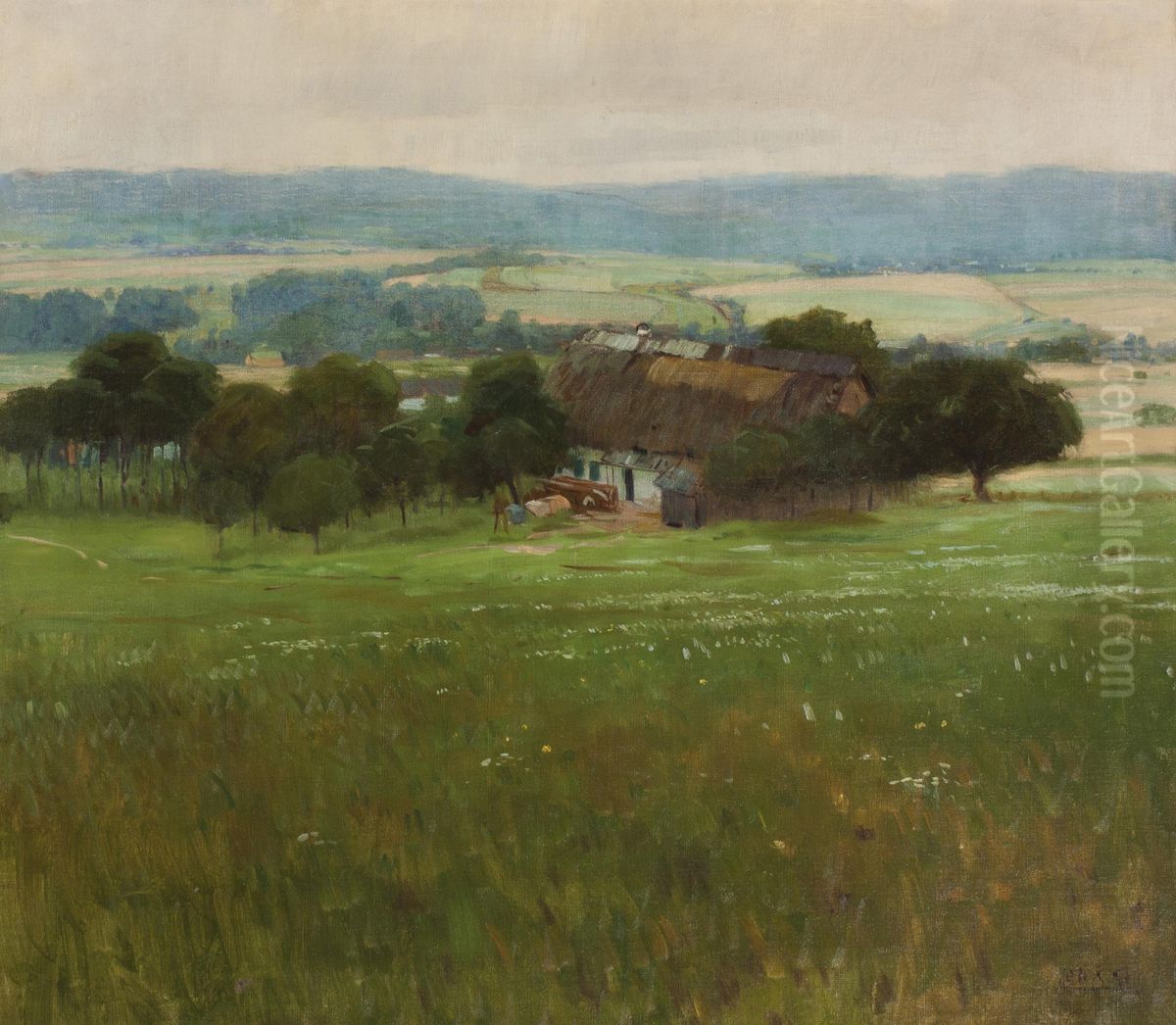 Letni Krajina Oil Painting by Stanislav Lolek