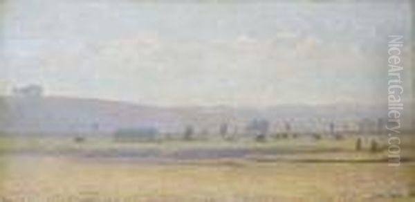 Piano Del Tivano Oil Painting by Emilio Longoni