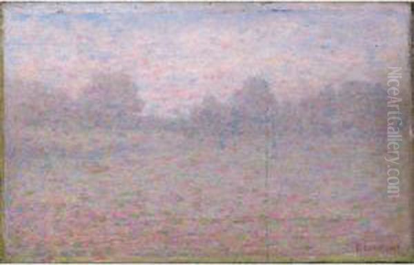 Macchia D'arbusti Oil Painting by Emilio Longoni