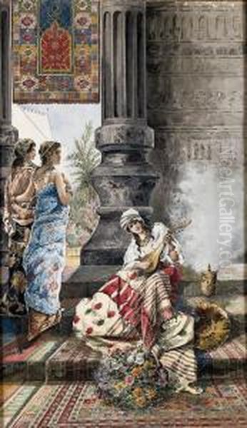 Si V Al Bagno Oil Painting by Vincenzo Loria