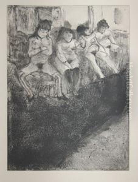 Mimes Des Courtisanes De Lucien. Illustrationsd' 
Edgar Degas Oil Painting by Pierre Louys