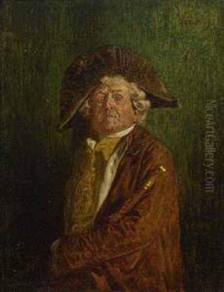 Alterer Herr Der
 Rokokozeit Oil Painting by Wilhelm Lowith