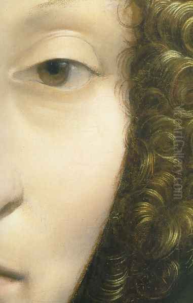 Portrait of Ginevra Benci (detail2) Oil Painting by Leonardo Da Vinci