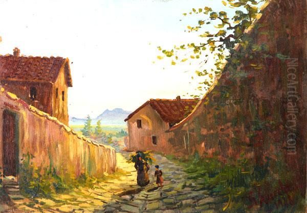 Strada Configure Oil Painting by Giorgio Lucchesi