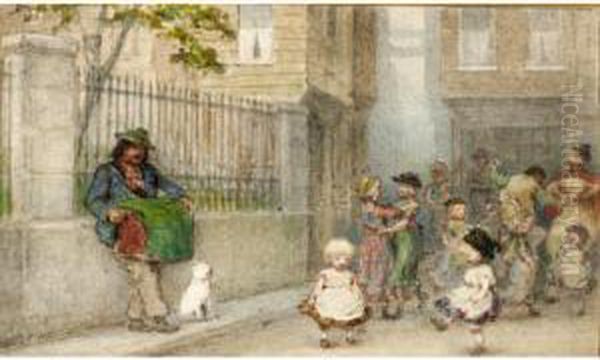 Perfect Enjoyment; Spinning Tops Oil Painting by Albert Ludovici