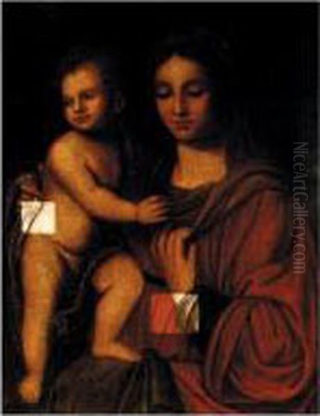 The Madonna And Child Oil Painting by Bernardino Luini