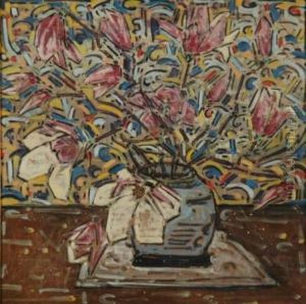 Magnolias Oil Painting by Elmer Livingston Macrae