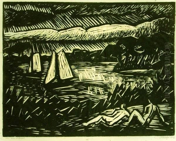 An Der Havel Oil Painting by Emil Maetzel