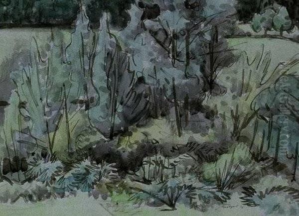 Abendliche Sommerlandschaft Oil Painting by Emil Maetzel