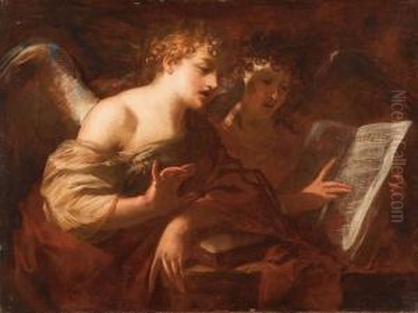 A
Ngeli Musicanti Oil Painting by Francesco Maffei