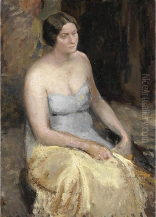 Ritratto Di Mia Moglie Oil Painting by Gianni Maimeri