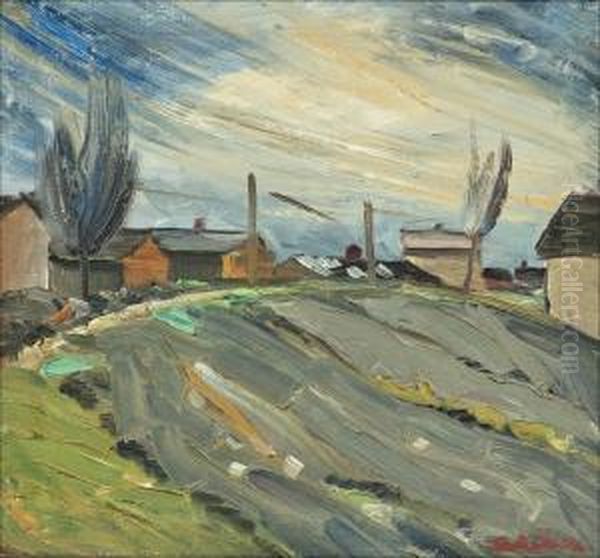 Syysvaloa Oil Painting by Otto Makila