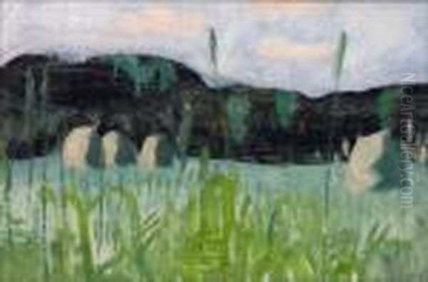 Heinasuopia. Oil Painting by Otto Makila