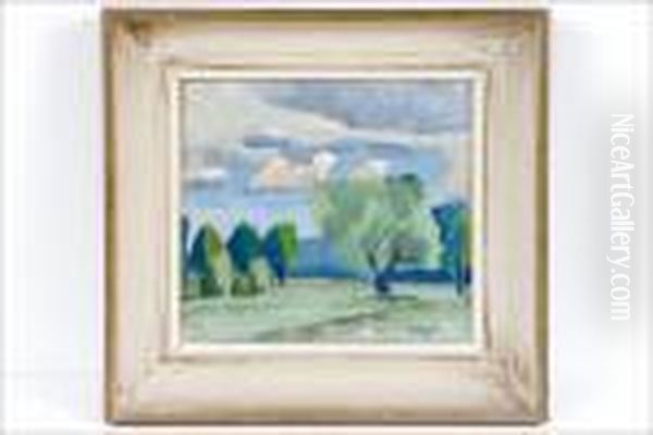 Kesapaiva - Sommardag. Oil Painting by Otto Makila