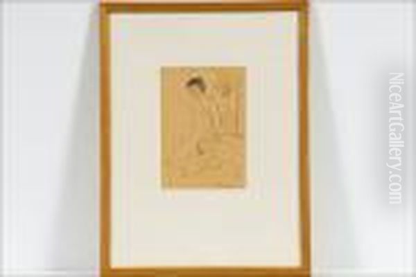 Alastomat - Nakna. Oil Painting by Otto Makila