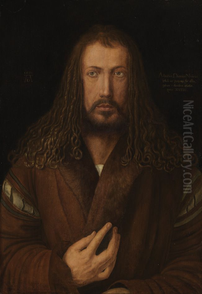 Self-Portrait Oil Painting by Albrecht Durer