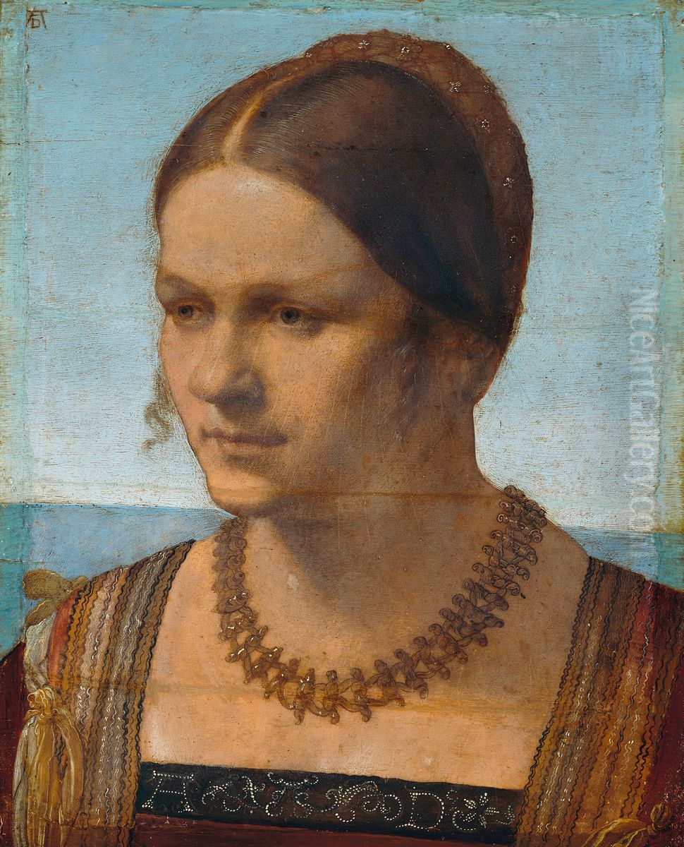 Portrait Of A Young Venetian Woman Oil Painting by Albrecht Durer