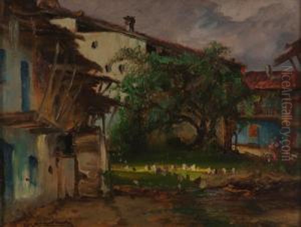 Aia Rustica Oil Painting by Angelo Malinverni