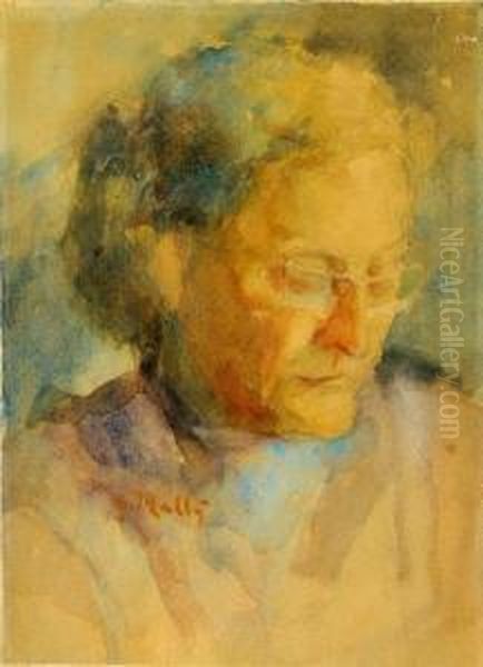 Portret Starsej Zeny Oil Painting by Gustav Mally