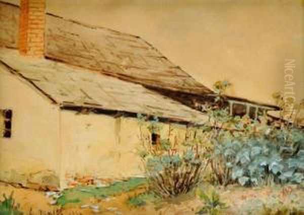 Dedinsky Dom Ii. Oil Painting by Gustav Mally