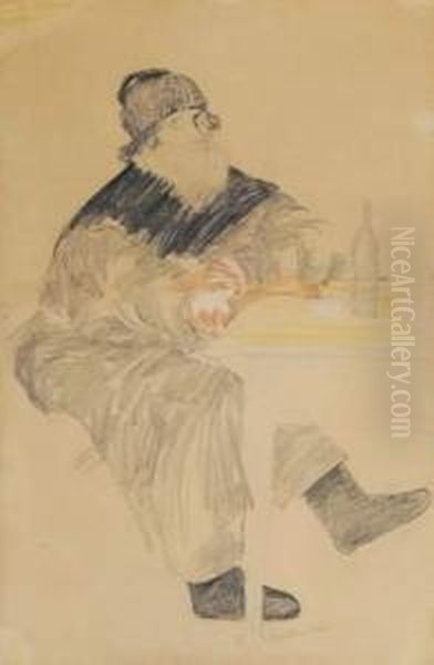 Vieux Cosaque Oil Painting by Filip Malyavin