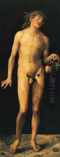 Adam I Oil Painting by Albrecht Durer