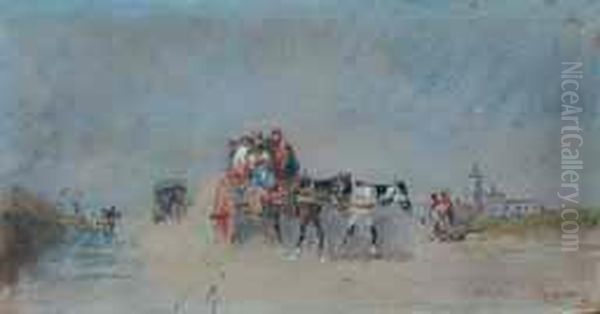 Ritorno Dal Mercato Oil Painting by Francesco, Lord Mancini