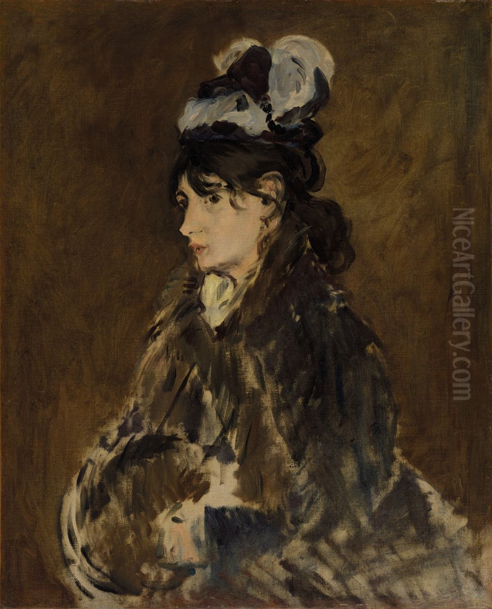 Berthe Morisot Oil Painting by Edouard Manet