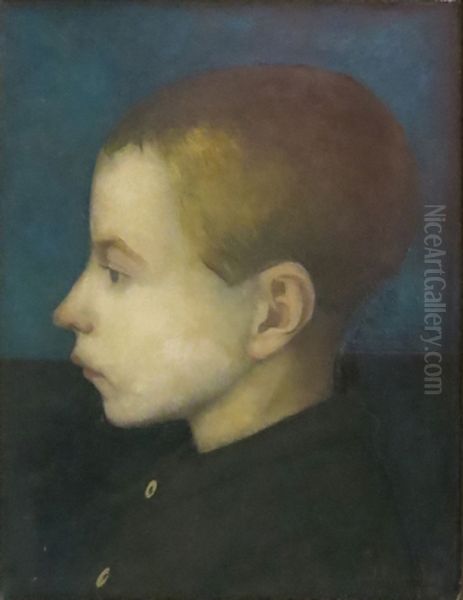 Jongensportret Oil Painting by Jan Mankes