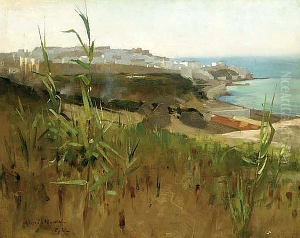 Tangier From The Dunes Oil Painting by Alexander Mann