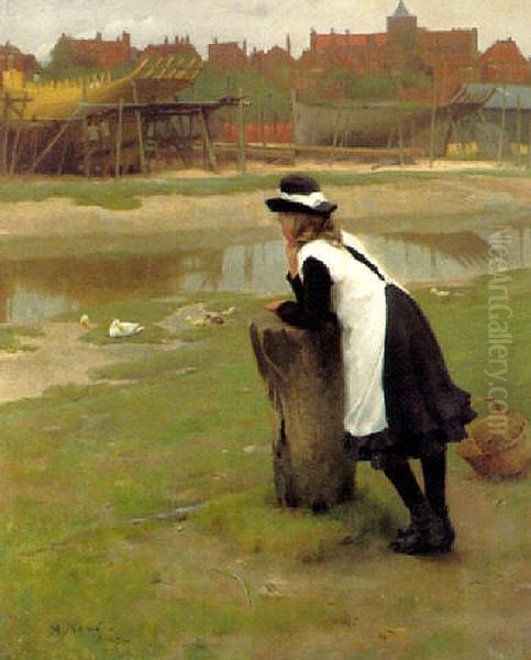 The Shipwright's Daughter Oil Painting by Alexander Mann