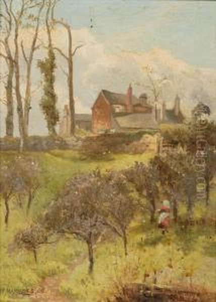 Lot Of Two Landscapes Oil Painting by William Manners