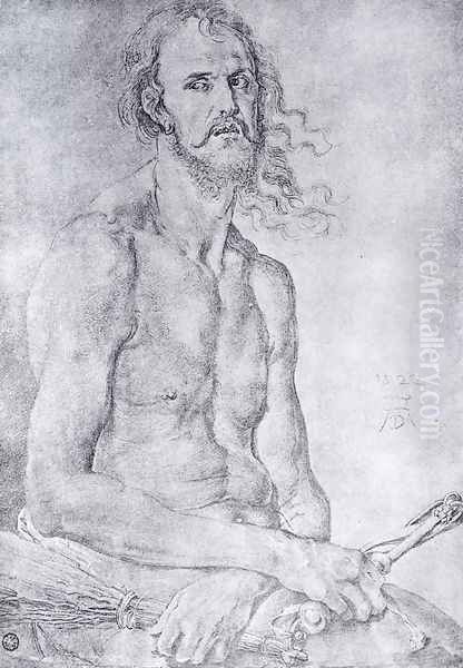 The Man Of Sorrows Oil Painting by Albrecht Durer