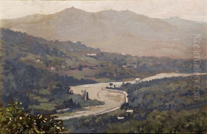 Paesaggiocampestre Oil Painting by Federico Maragliano