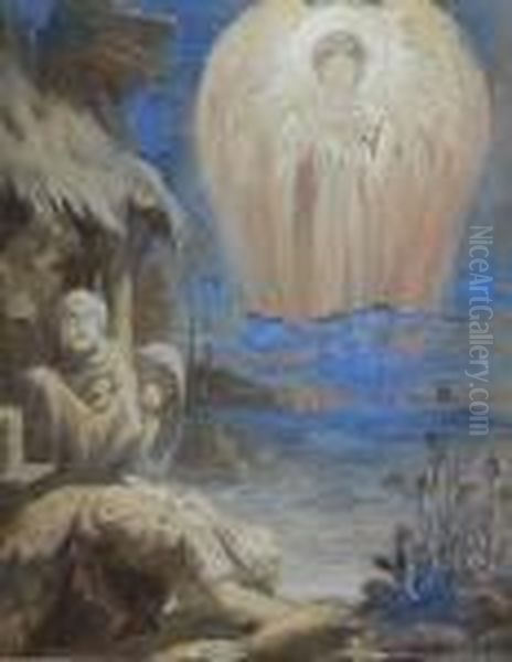 Apparition  Oil Painting by Pierre Amede Marcel-Beronneau