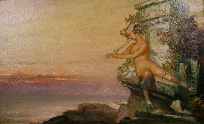 La Faunesse Oil Painting by Pierre Amede Marcel-Beronneau