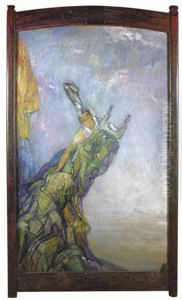 La Douleur De Sapho Oil Painting by Pierre Amede Marcel-Beronneau