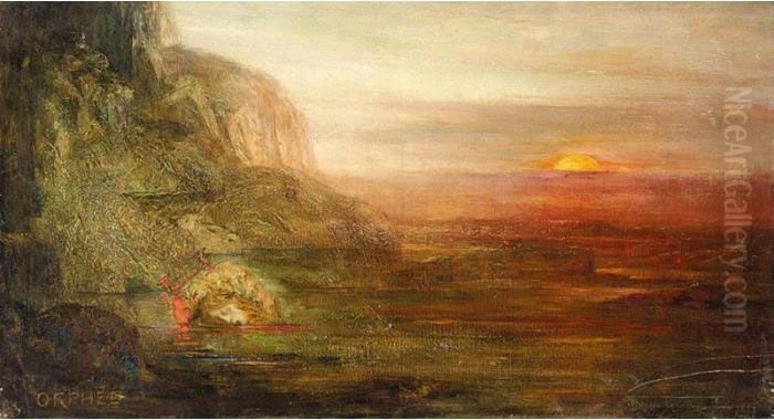 Orphee Oil Painting by Pierre Amede Marcel-Beronneau