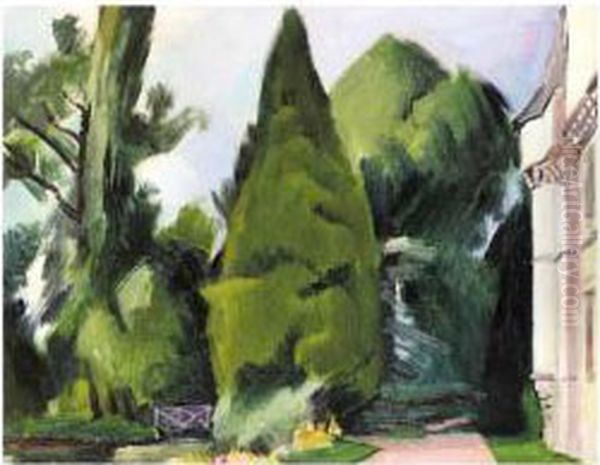 Le Jardin Oil Painting by Jean Hippolyte Marchand