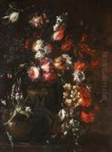 Natura Morta Di Fiori Oil Painting by Elisabetta Marchioni