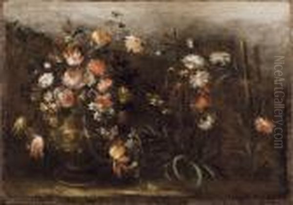 Natura Morta Con Fiori Oil Painting by Elisabetta Marchioni