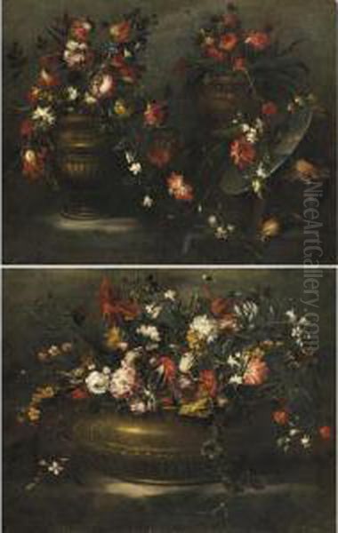 Nature Morte Con Vaso Di Fiori Oil Painting by Elisabetta Marchioni