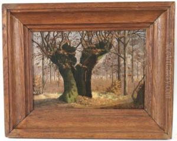 Sous-bois Oil Painting by Prosper-Georges-Antoine Marilhat