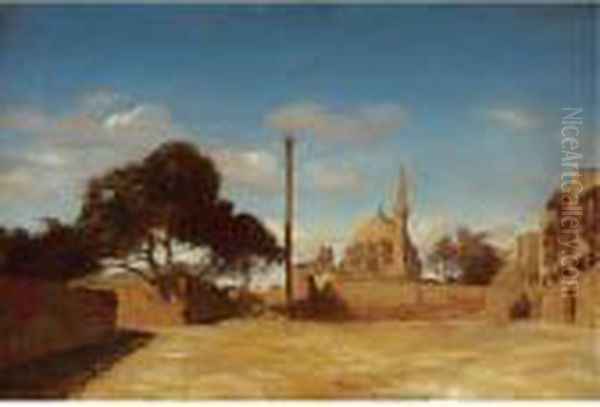 View Of Cairo Oil Painting by Prosper-Georges-Antoine Marilhat