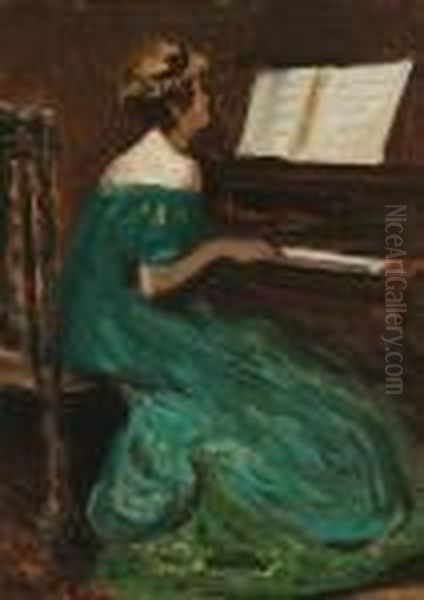 Zongorista Oil Painting by Louis Mark