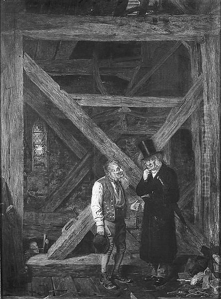 Signed And Dated 1860, Also 
Signed And Inscribed On Stretcher, With Original Labels And Poem To 
Reverse Oil Painting by Henry Stacy Marks