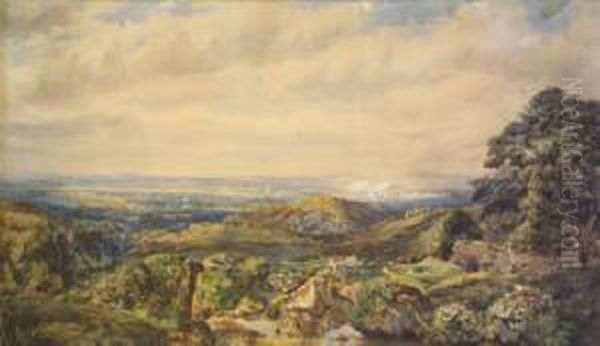 Extensive Landscape Oil Painting by James Richard Marquis