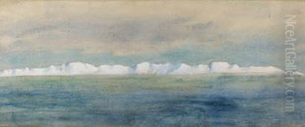New Coastline West Of Cape North, Taken From The Nimrod, 8 March1909 Oil Painting by George Marston